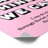 懸命できる事をガーリーやる気を起こさせるする ポスター (角)