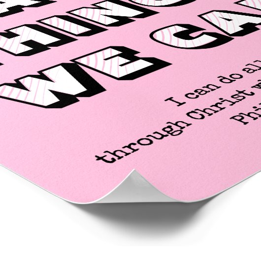 懸命できる事をガーリーやる気を起こさせるする ポスター (角)