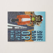 懸命に乗りますか、または-モペットの猫を家に居て下さい ジグソーパズル (横)