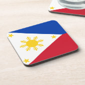 懸命のプラスチックのコースターでフィリピン国旗 コースター (左側)