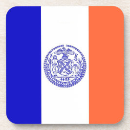 懸命のプラスチックコースターとニューヨーク市旗 コースター