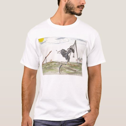 懸命のポンプ、そこに着きます Tシャツ (正面)