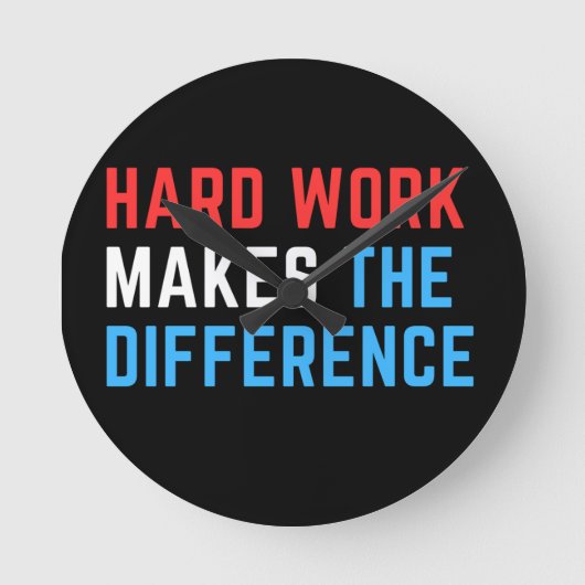 懸命の仕事が違う。 ラウンド壁時計 (正面)