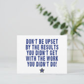 懸命の仕事は努力は払う！ ポストカード (スタンド正面)