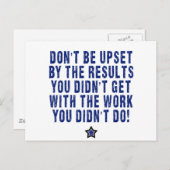 懸命の仕事は努力は払う！ ポストカード (正面/裏面)