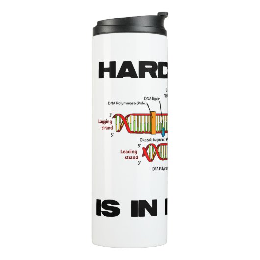 懸命の仕事は私のDNA分子生物学のユーモアの中にある タンブラー (回転左)