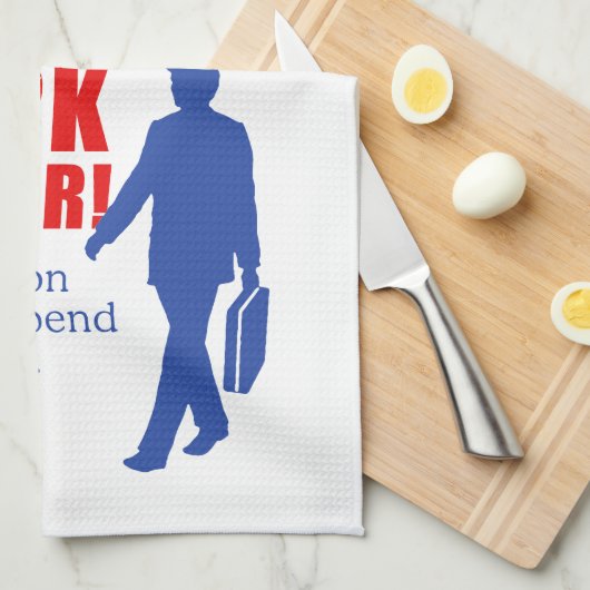 懸命の仕事。 福祉の何百万はあなたによって決まります キッチンタオル (四つ折り)