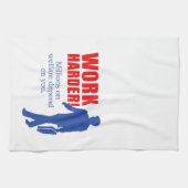 懸命の仕事。 福祉の何百万はあなたによって決まります キッチンタオル (横)