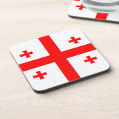 懸命の旗を持つプラスチックのコースター コースター (左側)