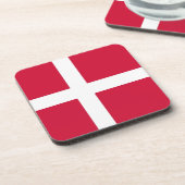 懸命の旗を持つプラスチックのコースター コースター (左側)