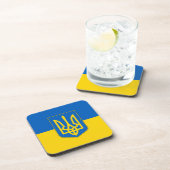 懸命の旗を持つプラスチックのコースター コースター (右側)