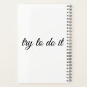 懸命の時は人を作る。 ノートブック (裏面)