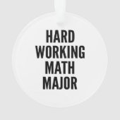 懸命の演算計算専攻の オーナメント (裏面)