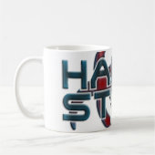 懸命はマイスタイル3D |ハードスタイル透過 コーヒーマグカップ (左)