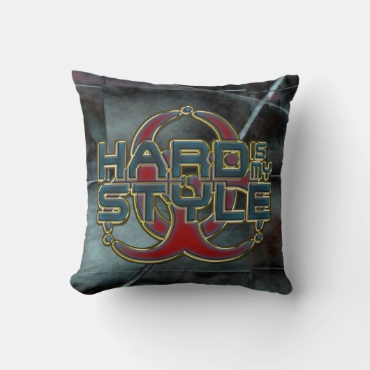 懸命は私のスタイル+あなたの背景画像である クッション (正面)