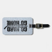 懸命は行きますか、または起点に行きます(ホッケー) ラゲッジタグ (正面横)