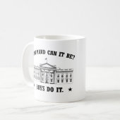 懸命は?男の子がやる コーヒーマグカップ (正面左)