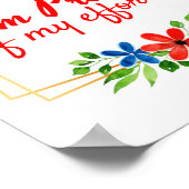 懸命やる気を起こさせる労働者の確認 ポスター (角)