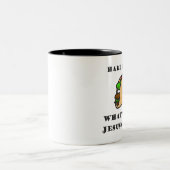 懸命やソフトタコ、イエスが選ぶもの ツートーンマグカップ (中央)