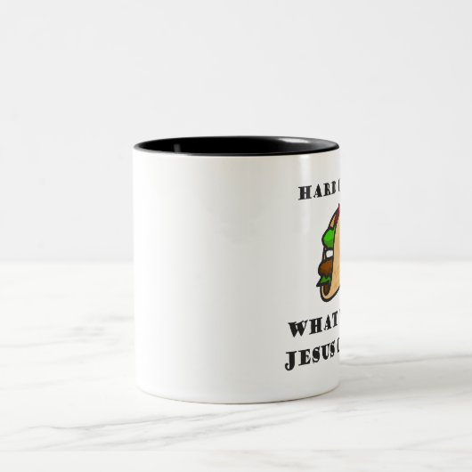 懸命やソフトタコ、イエスが選ぶもの ツートーンマグカップ (中央)