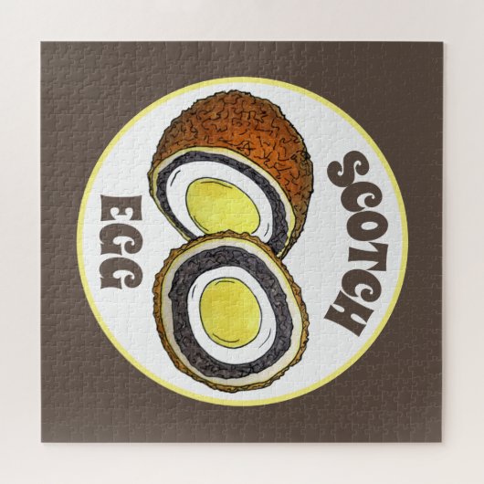 懸命ゆでスコッチエッグ英国スナック食品 ジグソーパズル (横)