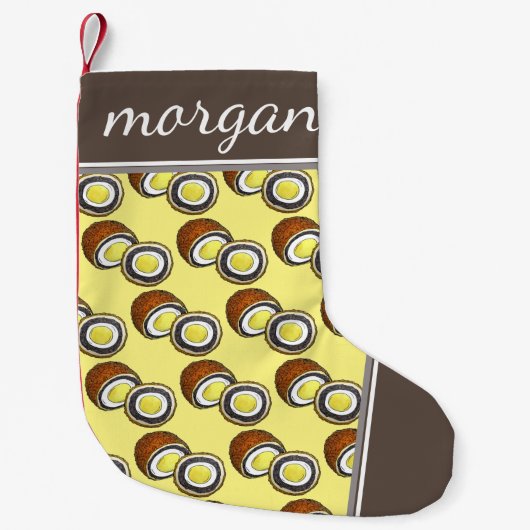 懸命ゆでスコッチエッグ英国スナック食品 スモールクリスマスストッキング (正面)