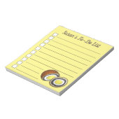 懸命ゆでスコッチエッグ英国スナック食品 ノートパッド (回転)