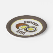 懸命ゆでスコッチエッグ英国スナック食品 ペーパープレート (アングル)