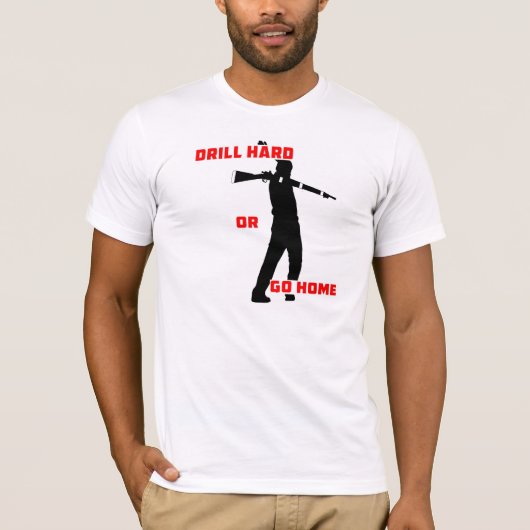 懸命をあけますか、または家に行って下さい Tシャツ (正面)