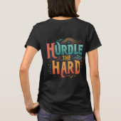 懸命をハードル(デザインTシャツ) Tシャツ (裏面)