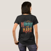 懸命をハードル(デザインTシャツ) Tシャツ (裏面フル)
