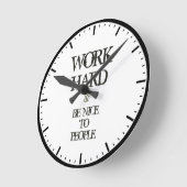 懸命を働かせ、人々の刺激の引用文に素晴らしいがあって下さい ラウンド壁時計 (傾斜)