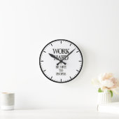 懸命を働かせ、人々の刺激の引用文に素晴らしいがあって下さい ラウンド壁時計 (ホーム)