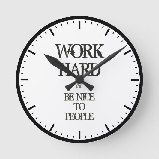 懸命を働かせ、人々の刺激の引用文に素晴らしいがあって下さい ラウンド壁時計 (正面)