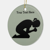 懸命を祈って下さい。 祈りに力があります セラミックオーナメント (左)