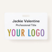 懸命カスタムプラスチック名バッジクリップランヤードリール バッジ (正面)