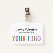 懸命カスタムプラスチック名バッジクリップランヤードリール バッジ (正面クリップ)