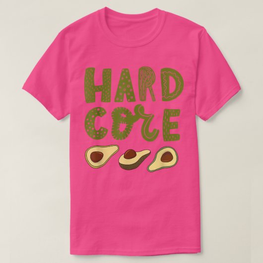 懸命コアアボカドおもしろい Tシャツ (デザイン正面)
