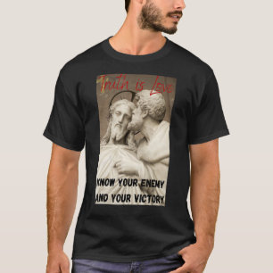 懸命コアクリスチャン戦士衣服 Tシャツ