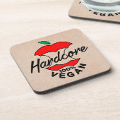 懸命コアビーガン、Appleコアビーガン、ハードコアビーガン コースター (左側)