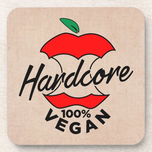 懸命コアビーガン、Appleコアビーガン、ハードコアビーガン コースター (正面)