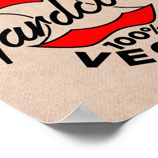 懸命コアビーガン、Appleコアビーガン、ハードコアビーガン ポスター (角)