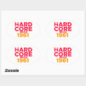 懸命コア1961年以降 楕円形シール (シート)