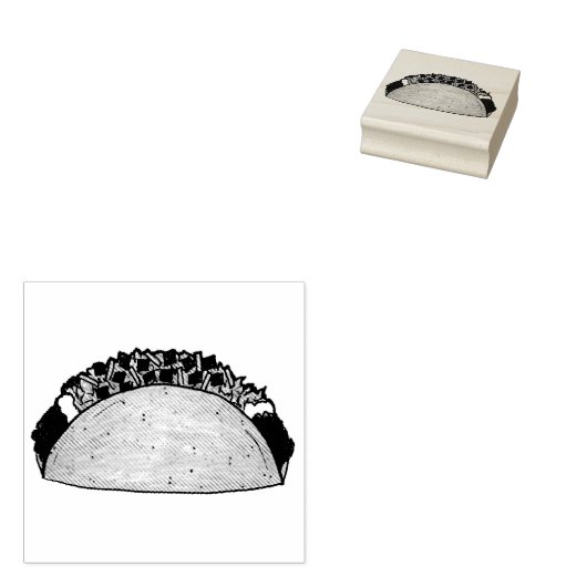 懸命シェルビーフコーンタコメキシコテックスメックス食品 ラバースタンプ (押印)