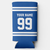 懸命セルツァーは、スポーツジャージー番号とクーラーできる スリム缶クーラー (裏面)