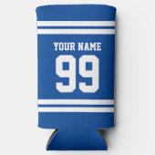 懸命セルツァーは、スポーツジャージー番号とクーラーできる スリム缶クーラー (正面)