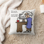 懸命ドライブのバックアユーモアのあるップ クッション (ブランケット)