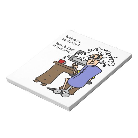 懸命ドライブのバックアユーモアのあるップ ノートパッド (回転)