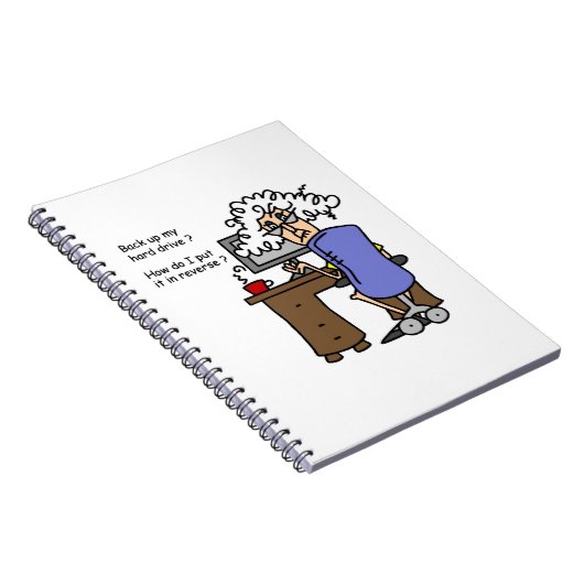 懸命ドライブのバックアユーモアのあるップ ノートブック (右側)