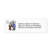 懸命ドライブのバックアユーモアのあるップ ラベル (正面)